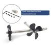 4mm Shaft Assembly with High Thrust for Bait Boat, Netting Boat and Fishing Boat, Drive Shaft, Four-Blade Propeller for Boat Model Shaft System(15CM-6mm-joint) view 3