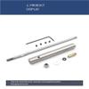 4mm Stainless Steel Drive Shaft Assembly with Grease Fitting for RC Boat Model, Accessory for Netting Boat and Bait Boat(Shaft 10CM Sleeve 05CM) view 2