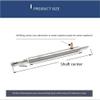 4mm Stainless Steel Drive Shaft Assembly with Grease Fitting for RC Boat Model, Accessory for Netting Boat and Bait Boat(Shaft 10CM Sleeve 05CM) view 3