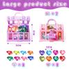 18PCS Diving Gems Pool Toys, Treasure Pirate and Big Colorful Acrylic Diamond Jewels, Diving Underwater Swimming Gift Toys for Kids. view 2