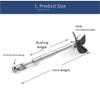 Boat Model 5mm Shaft Assembly with 60mm Four-Blade Full-Submerged Propeller, 304 Stainless Steel+Nylon PC, 1 Set(25CM-5mm-joint) view 2