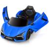 ELEMARA Lamborghini Ride On Car with Scissor Door, Electric Vehicle for Kids with Remote Control,Kid Cars to Drive with MP3 Player, Bluetooth, LED Light and Wide Seat, Navy Blue view 1