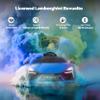 ELEMARA Lamborghini Ride On Car with Scissor Door, Electric Vehicle for Kids with Remote Control,Kid Cars to Drive with MP3 Player, Bluetooth, LED Light and Wide Seat, Navy Blue view 3