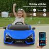 ELEMARA Lamborghini Ride On Car with Scissor Door, Electric Vehicle for Kids with Remote Control,Kid Cars to Drive with MP3 Player, Bluetooth, LED Light and Wide Seat, Navy Blue view 4
