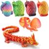Qxbuhe 12 inch 3D Printed Dragon Eggs with Dragon Inside. Easter Dragon Eggs, Mystery Surprise Easter Eggs for Kids, Unique 3D Printed Animals (Laser Red) view 1