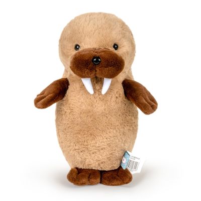 Adorlynetty Stuffed Animal Cute Walrus Plush Pillow 13.7" Soft Walrus Plushies for Boys Girls Room Decor Walrus Toy for Birthday Valentine Christmas