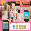 BEBESIRI Kids Camera Mini Smartphone Toy for Girls, 2.8" Touch Screen, 22 Learning Games, Dual Camera, Music Player, 32GB Card, Christmas Birthday Gift, (Pink Unicorn) view 4