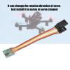 Beufee Universal RC Servo Signal Reverser Rotation Inverter, 2Pcs 5.0-6.0v Steering Gear Reverser Operating Voltage Servo Signal Reverser for Remote Control Model Aircraft view 2