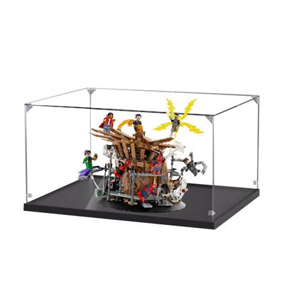 Acrylic Dustproof Display Case for Collectibles, Action Toys, Miniature Building Blocks, Display Case for Le-go 76261 Armageddon Model (NOT Included The Model)