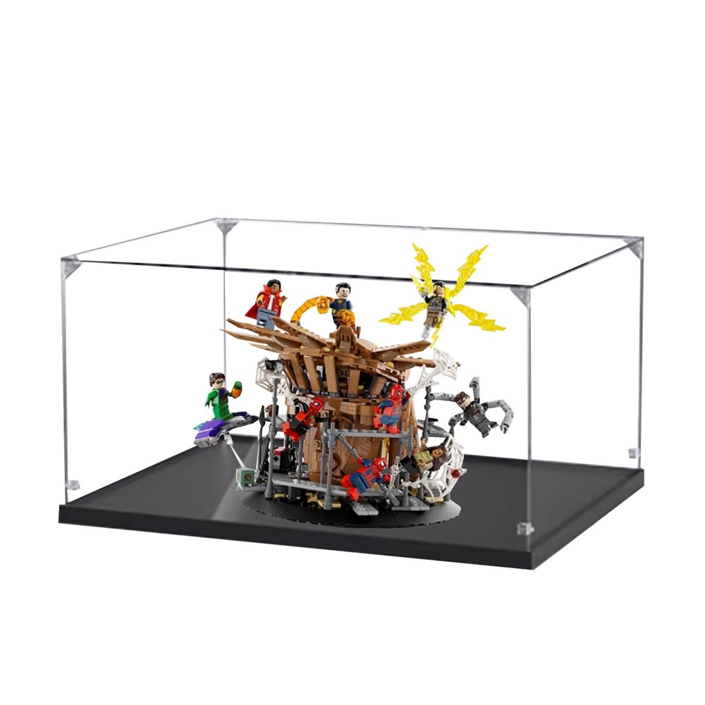 Acrylic Dustproof Display Case for Collectibles, Action Toys, Miniature Building Blocks, Display Case for Le-go 76261 Armageddon Model (NOT Included The Model)