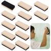 12-Pack Dustless Wool Felt Chalkboard Erasers, Wooden School Erasers for Teachers & Students, Black Board Dusters for Classroom, Office, and Home Use view 1