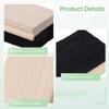 12-Pack Dustless Wool Felt Chalkboard Erasers, Wooden School Erasers for Teachers & Students, Black Board Dusters for Classroom, Office, and Home Use view 3