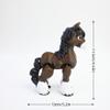 3D Printed Foal, 3D Printed Animals, Full Articulated Flexible Fidget Toys for Desk Dcor - Black - Small - 5Inch view 2