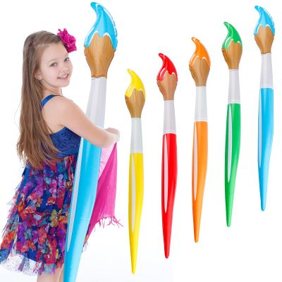5pcs Giant Inflatable Paint Brushes, 41.3in Blow Up Colored Paintbrushes Set Large Paint Brush Balloons Ideal Back to School Classroom Birthday Art Party Decoration Supplies(5 Colors)
