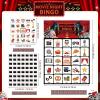 Shappy 35 Pcs Movie Night Bingo 24 Players Movie Party Bingo Cards Film Party Games for Adults Family Activities Theater Birthday Gifts Favors Supplies view 2