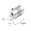 8-Pack Aluminum Elastic Couplers for Boat Model Shaft Systems, 3-6mm Inner Diameter, Shock-Absorbing Connectors(4 * 5mm) view 3