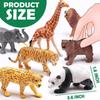 13 Realistic Wild Animal Figures with Sound Book & Storage Box, Plastic Safari Animal figurines for Toddler, Educational Zoo Animal Model Toy, Jungle Party Favor, Birthday Gifts for Kids Boys Girls 3+ view 4