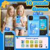 BEBESIRI Kids Camera Mini Smartphone Toy for Girls, 2.8" Touch Screen, 22 Learning Games, Dual Camera, Music Player, 32GB Card, Christmas Birthday Gift, (Blue Dinosaur) view 4