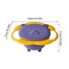 Anti Spill | Anti Spill Rotating Bowl For Kids | Spill Proof Bowl 360 Degree Rotating Rotating Bowl for 360 Degrees Bowl for Kids Boys Girls view 2