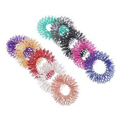 BESPORTBLE 10pcs Massager Spring Sensory Ring Toy for Boys and Girls Acupressure Massager Stress Relief for Ages