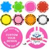 100-1000 Custom Poker Chips 37mm, 9 Colors Drink Tokens Personalized Your Logo, Image & Text, Full-Color Double Sided Printing, Customized Plastic Poker Chips for Bar, Club, Parties, Events (Rose Red) view 1