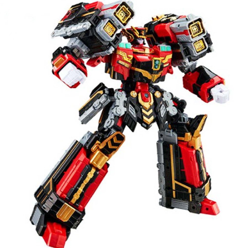 SSmall Metal Cardbot S BLASTRAIN Blast Train Red Transforming Robot Diesel Trains