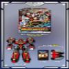 SSmall Metal Cardbot S BLASTRAIN Blast Train Red Transforming Robot Diesel Trains view 3