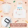 R HORSE Kid Apron and Chef Hat Set - 2Pcs White Mini Cook Adjustable Children Kitchen Toddler Apron for Girls Boys, Funny Dress up Pretend Play Toy Birthday Gift for Kids Cooking Baking Painting view 2