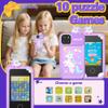 BEBESIRI Kids Camera Mini Smartphone Toy for Girls, 2.8" Touch Screen, 22 Learning Games, Dual Camera, Music Player, 32GB Card, Christmas Birthday Gift, (Purple Unicorn) view 4