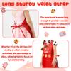 R HORSE Kid Apron and Chef Hat Set - 2Pcs Red Mini Chef Adjustable Children Kitchen Toddler Apron for Girls Boys, Funny Dress up Pretend Play Toy Birthday Gift for Kids Cooking Baking Painting view 4