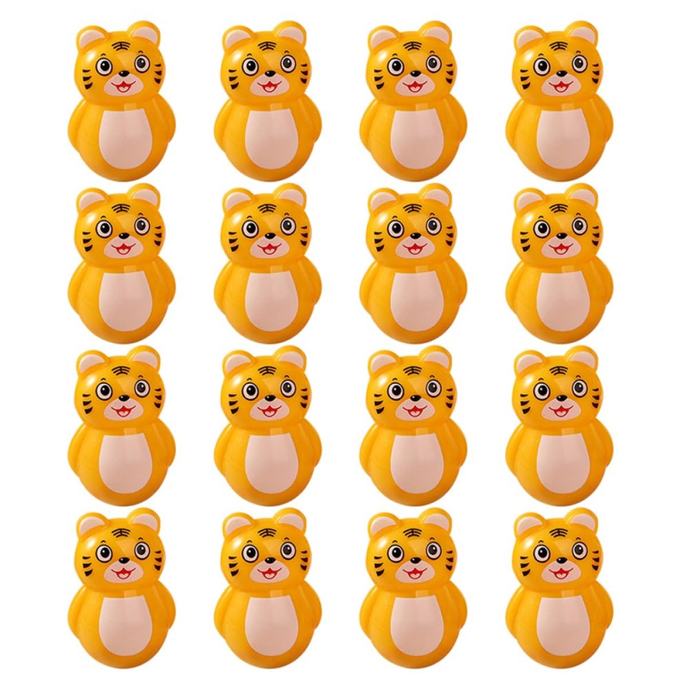 BESPORTBLE 20pcs Tiger Tumbler Toy Cute Wobbling Desktop Adornment for Boys and Girls for Birthdays Christmas Year Celebrations Home Decoration