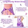 R HORSE Kid Apron and Chef Hat Set - 2Pcs Purple Butterfly Toddler Kitchen Apron for Girls, Adjustable Role Play Costume Pretend Play Toy for Cooking Baking Painting Birthday Gift for Kids Ages 3-6 view 4