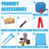 60FT Tug of War Rope,Tug a War,Tug of War Rope Adult with 10 Medals,2 Flags,Whistle,2 Hooks,Demarcation,Ribbon and Storage Bag,Outdoor Backyard Game,Team Game view 3