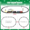 Funwee Train Set for Under Christmas Tree,Electric Train Toy with Smokes,Lights and Sound, Locomotive Train Model with Track,Birthday Gifts Idea for 3 4 5 6 7+ Years Old Toddler Boys and Girls view 3