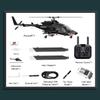 BrickCraftWorks 1/34 Scale AW-911 Air-Wolf RC Helicopter, 2.4G 9CH Flybarless Airplanewith 6G/3D Stunt Mode and GPS Positioning (RTF Version/Mode 1/Mode 2) view 3