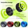 MAGICYOYO V13 Bi-Material Yoyo for Kids 8-12, Dual-Function Yoyo Professional for Responsive and Unresponsive Yo-yo Tricks with 12 Yoyos Strings, Blue Finger Brace, Bearing Kit (Grey+Black Rings) view 3