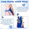 R HORSE 2Pcs Kid Apron and Chef Hat Set, Blue Adjustable Children Kitchen Toddler Apron for Boys, Dress up Role Play Chef Toy Funny Birthday Gift for Kids Cooking Baking Painting view 4