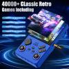 2026 V40MAX Upgraded Retro Handheld Game Console, Built in 40,000+Classic Games, 40+Simulators, Linux System, 4.0-inch 4K HD IPS Screen Video Player, 256GB, Portable Pocket Arcade Console(Sea Blue) view 2