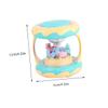 FELTECHELECTR Carousel Hand Drum Toy with 3D Light and Music for Babies view 3