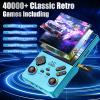 2026 V40MAX Upgraded Retro Handheld Game Console, Built in 40,000+Classic Games, 40+Simulators, Linux System, 4.0-inch 4K HD IPS Screen Video Player, 256GB, Portable Pocket Arcade Console (Sky Blue) view 2
