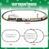 Funwee Train Set with Glowing Passenger Carriages for Under Christmas Tree,Electric Train Toy with Smoke,Light and Sound,Birthday Gifts Idea for 3 4 5 6 7+ Years Old Toddler Boys and Girls view 4