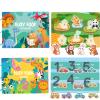 DTREEL Montessori Busy Book for Toddlers 3+, Educational Fine Motor & Sensory Play - Durable Preschool Learning Gift for Boys & Girls(2 Books) view 1
