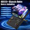 2026 V40MAX Upgraded Retro Handheld Game Console, Built in 40,000+Classic Games, 40+Simulators, Linux System, 4.0-inch 4K HD IPS Screen Video Player, 256GB, Portable Pocket Arcade Console(Black) view 2