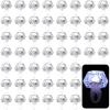 Vicenpal 50 Pack Flashing LED Light up Rings Bachelorette Party Favors Plastic Diamond Rings Flashing Glow in The Dark for Bridal Shower Game Wedding Birthday Party Decorations(White Light) view 1