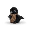 Adorlynetty Bird Stuffed Animal Cute Crow Plush Bag Pendant Simulation Black Crows Stuffed Animals with Shawls Cute Little Bird Plushie Gift for Kids & Friends Crow view 1