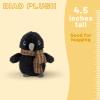 Adorlynetty Bird Stuffed Animal Cute Crow Plush Bag Pendant Simulation Black Crows Stuffed Animals with Shawls Cute Little Bird Plushie Gift for Kids & Friends Crow view 4