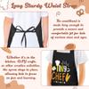 R HORSE Kid Apron and Chef Hat Set - 2Pcs Black Tiny Chef Adjustable Children Kitchen Toddler Apron with Pockets for Kids, Funny Dress up Pretend Play Toy Birthday Gift for Boy Cooking Baking Painting view 4