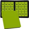 12 Pocket Card Binder, 720 Pockets PU Leather Zipper Trading Card Collection Album, Side-Loading Card Storage Folders for MTG, TCG, Game/Sport Crads (Apple Green, 12 Pockets) view 1