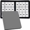 12 Pocket Card Binder, 720 Pockets PU Leather Zipper Trading Card Collection Album, Side-Loading Card Storage Folders for MTG, TCG, Game/Sport Crads (Grey, 12 Pockets) view 1