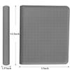 12 Pocket Card Binder, 720 Pockets PU Leather Zipper Trading Card Collection Album, Side-Loading Card Storage Folders for MTG, TCG, Game/Sport Crads (Grey, 12 Pockets) view 4